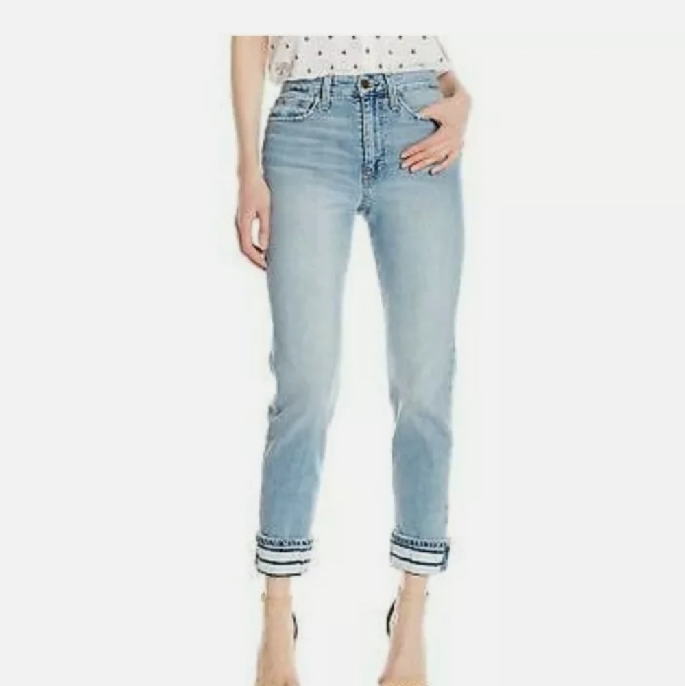 Joe's Jeans The Debbie High Rise Straight Cuffed Crop Parson . W 25.. NWOT.